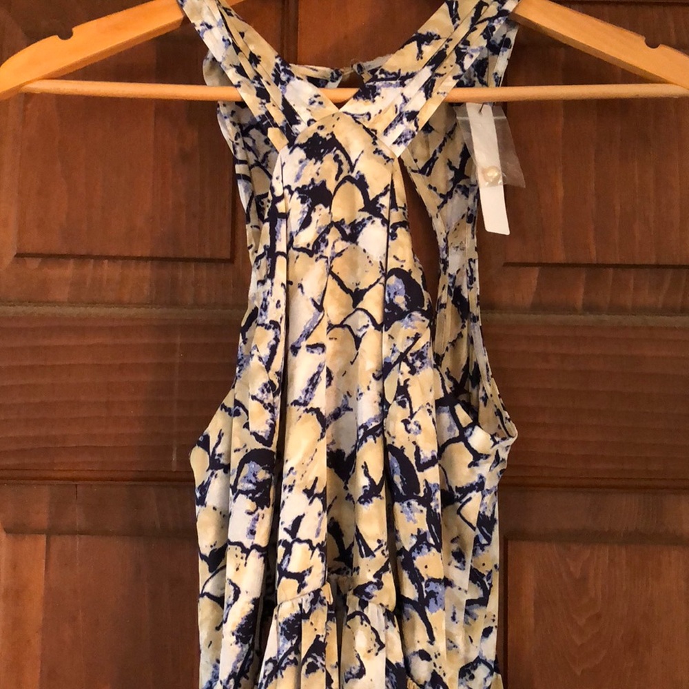 Floor length ark and co animal print dress size m
